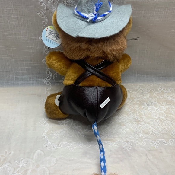 1997 Vintage 11" Gerhardshofen Germany yodeling lion plush stuffed animal - Picture 5 of 12